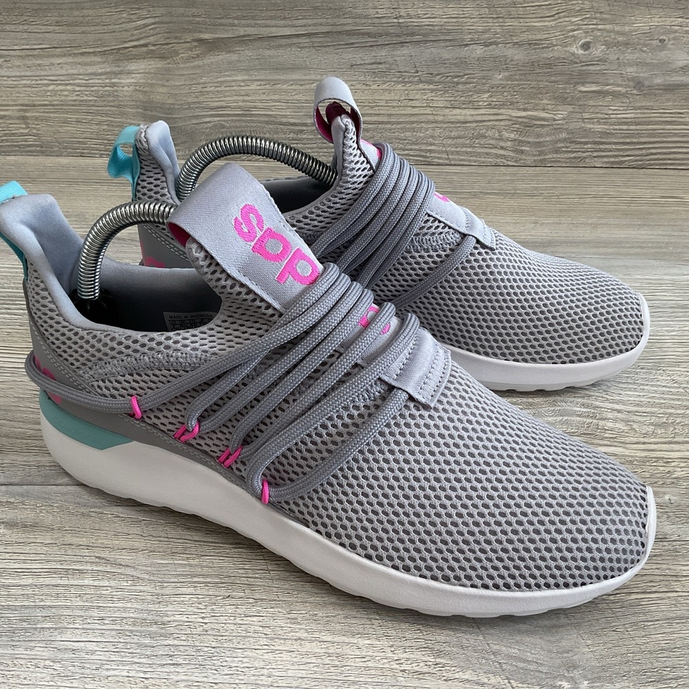 Adidas Lite Razer Adapt 3.0 K Gray Pink Sneakers Shoes Girls FY7206 Size 7 NEW